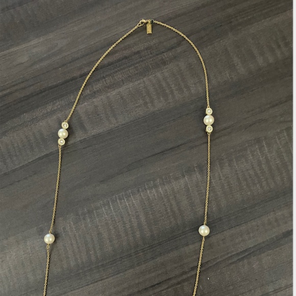 Kate Spade Scattered Pearl Gold Long Necklace - Picture 5 of 9